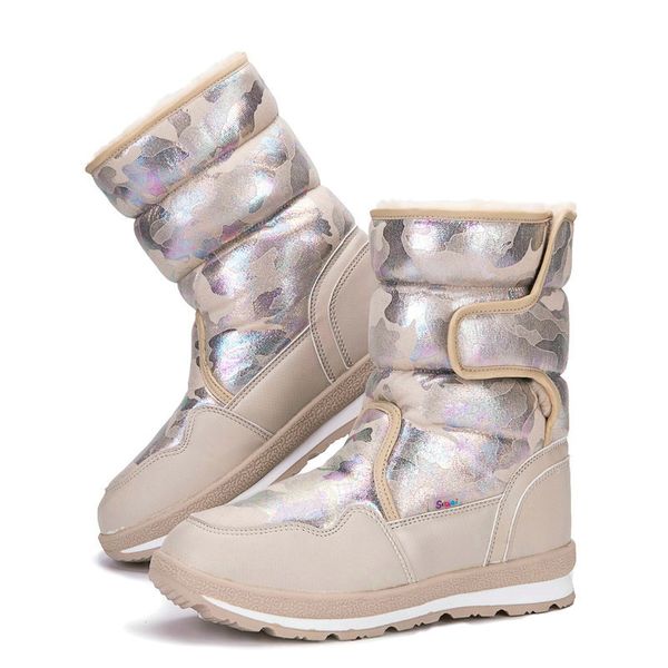 women's boots classic winter warm fur shoes sand beige boots mid calf style buckle easy waterproof upper thick plush insole good, Black
women's boots classic winter warm fur shoes sand beige boots mid calf style buckle easy waterproof upper thick plush insole good, Black