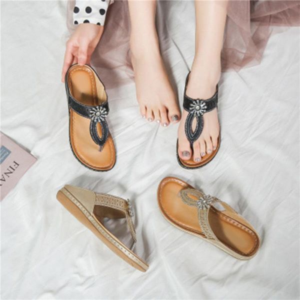 женщины покрытие сандалии стразы цветок hollow boho мода flat тапочки для summer beach -opk, Black
женщины покрытие сандалии стразы цветок hollow boho мода flat тапочки для summer beach -opk, Black