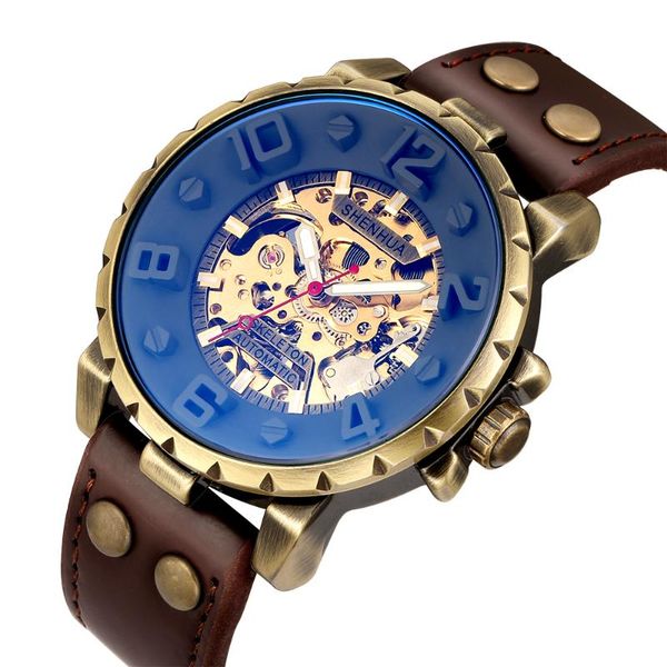 2020 men big watches fashion vintage bronze automatic mechanical watches skeleton montre homme horloges mannen reloj, Slivery;brown
2020 men big watches fashion vintage bronze automatic mechanical watches skeleton montre homme horloges mannen reloj, Slivery;brown