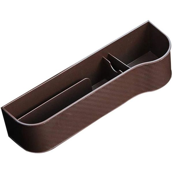 car seat storage box,carbon fiber shift center control slit box multi-functional seat gap organizer (co driver),brown
car seat storage box,carbon fiber shift center control slit box multi-functional seat gap organizer (co driver),brown