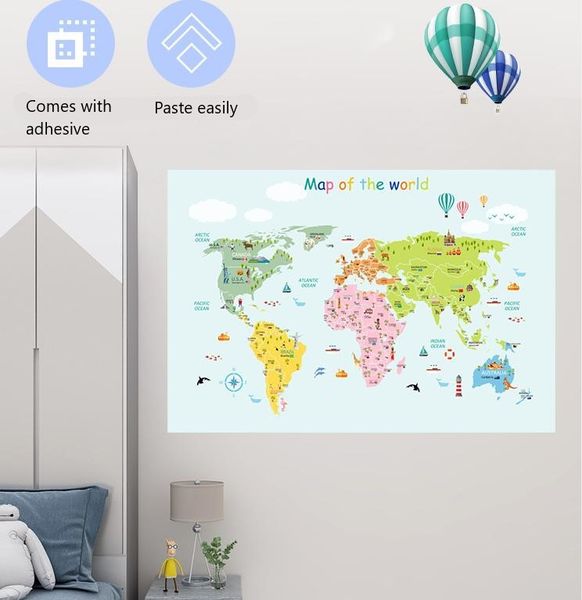 map world wall stickers kids room nursery wall art mural poster lettering wall decals home diy decor wallpaper art
map world wall stickers kids room nursery wall art mural poster lettering wall decals home diy decor wallpaper art