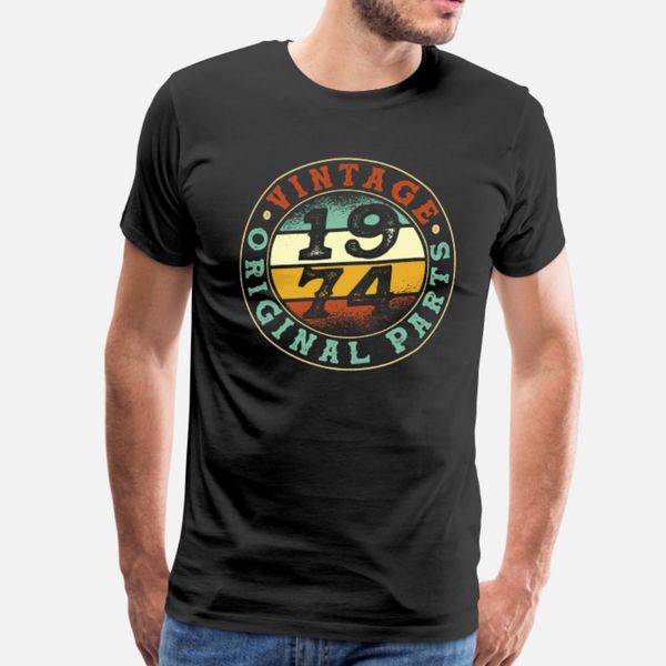 vintage 1974 parts t shirt men personalized 100% cotton size s-3xl costume fit comical summer style formal shirt, White;black
vintage 1974 parts t shirt men personalized 100% cotton size s-3xl costume fit comical summer style formal shirt, White;black