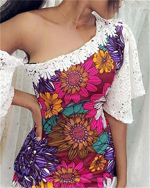 dress casual woman clothing summer women designer casual dresses lace short sleeve panelled floral printed female, Black;gray
dress casual woman clothing summer women designer casual dresses lace short sleeve panelled floral printed female, Black;gray