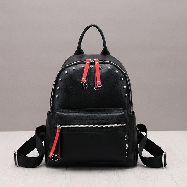 luxurious2019 shoulders both package rivet hit color head layer cowhide backpack woman leisure time joker will capacity travelling bag
luxurious2019 shoulders both package rivet hit color head layer cowhide backpack woman leisure time joker will capacity travelling bag