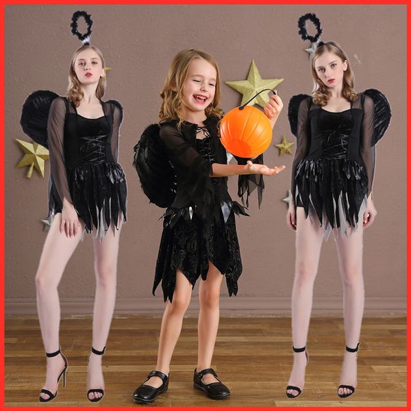 halloween parent-child costume children angel demon black cosplay vampire costume wholesale cosplay, Black;red
halloween parent-child costume children angel demon black cosplay vampire costume wholesale cosplay, Black;red