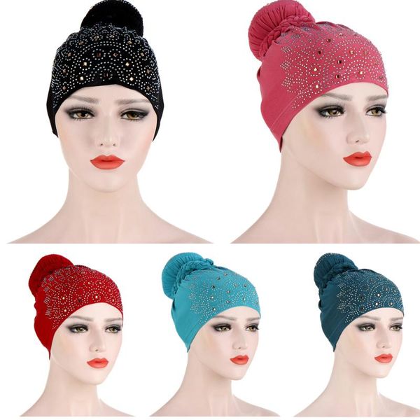 women muslim rhinestone braid underscarf turban wrap hair loss cover cancer chemo arab cap hats headwear beanie bonnet islamic, Blue;gray
women muslim rhinestone braid underscarf turban wrap hair loss cover cancer chemo arab cap hats headwear beanie bonnet islamic, Blue;gray