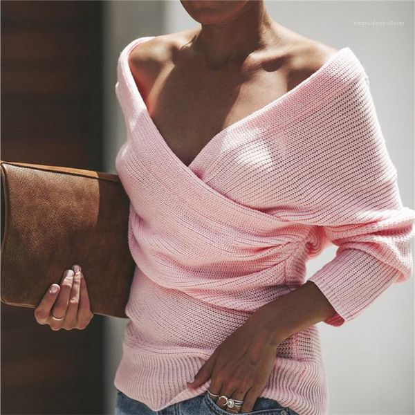 sleeve long knits winter female apparel womens deep v neck sweaters solid ladies long, White;black
sleeve long knits winter female apparel womens deep v neck sweaters solid ladies long, White;black