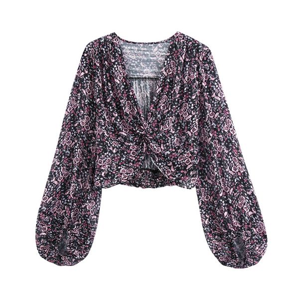 blsqr women sweet flower print blouses fashion v-neck lantern sleeves female shirts chic crop, White
blsqr women sweet flower print blouses fashion v-neck lantern sleeves female shirts chic crop, White