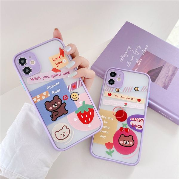 cartoon bear strawberry label luxury matte phone case for iphone 11 pro max 7 8 plus se 2020 xs max soft covers
cartoon bear strawberry label luxury matte phone case for iphone 11 pro max 7 8 plus se 2020 xs max soft covers