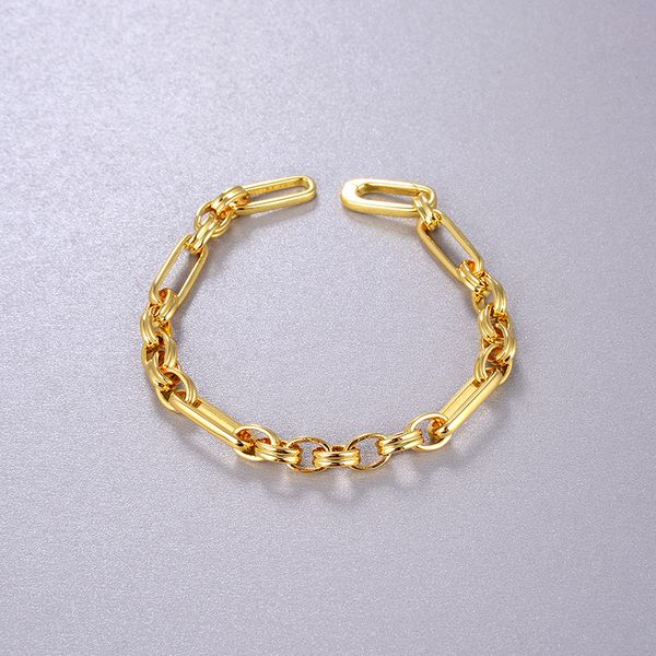 classic 18k gold plating bangle wristband splicing clavicle women fashion retro charm love bracelet hiphop jewelry gifts wholesale with box, Black
classic 18k gold plating bangle wristband splicing clavicle women fashion retro charm love bracelet hiphop jewelry gifts wholesale with box, Black