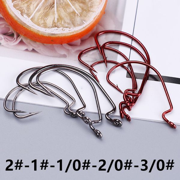 200pcs 2#-3/0# red & black nickel crank hook high carbon steel with hole barbed hooks fishhooks fishing accessories
200pcs 2#-3/0# red & black nickel crank hook high carbon steel with hole barbed hooks fishhooks fishing accessories