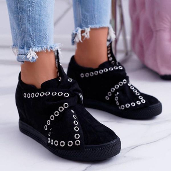 fashion women boots metal wedge boots womens platform bow large size high casual shoes for woman, Black
fashion women boots metal wedge boots womens platform bow large size high casual shoes for woman, Black