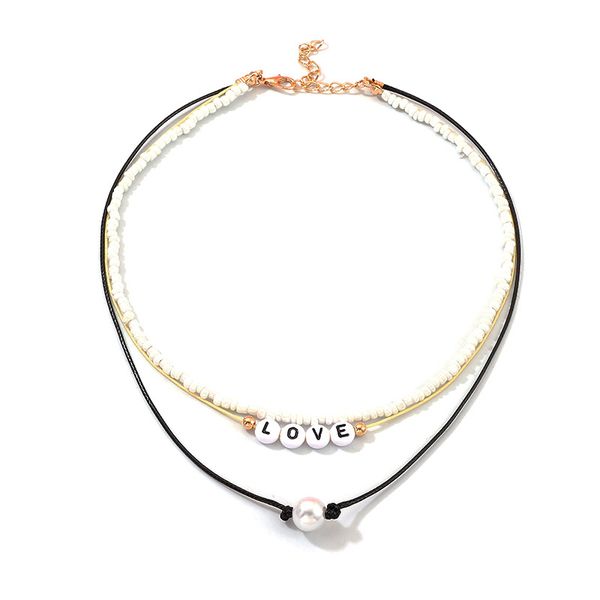 beads letter love pearl choker necklace for women jewelry collares friends girl chains accessories aesthetics suspension xl10187, Golden;silver
beads letter love pearl choker necklace for women jewelry collares friends girl chains accessories aesthetics suspension xl10187, Golden;silver