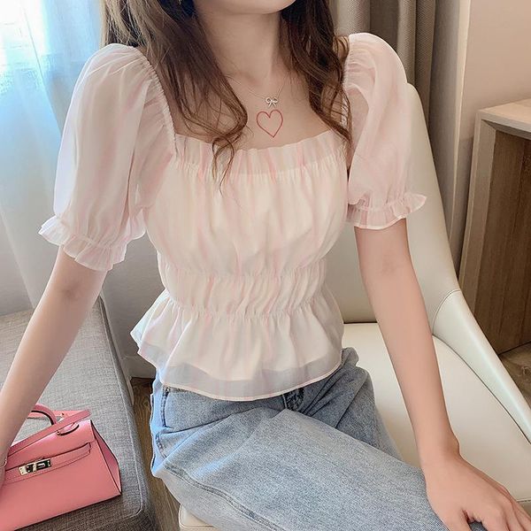 women's blouses & shirts missky blouse short sleeve summer solid color square-neck puff-sleeve chiffon shirt female, White
women's blouses & shirts missky blouse short sleeve summer solid color square-neck puff-sleeve chiffon shirt female, White