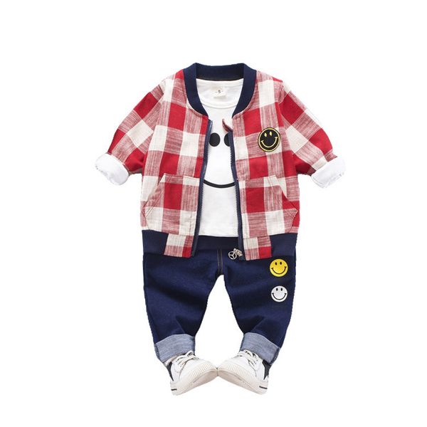 new spring autumn children boys girls cotton clothes baby cartoon pattern jacket t shirt pants 3 pcs/sets kids leisure tracksuit, White
new spring autumn children boys girls cotton clothes baby cartoon pattern jacket t shirt pants 3 pcs/sets kids leisure tracksuit, White