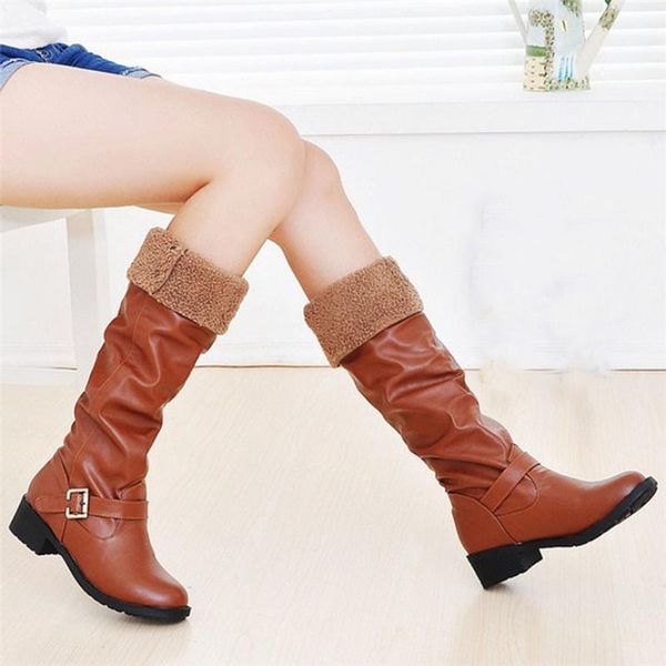 warm boots snow boots women retro low-heeled shoes buckle add cotton long tube knight british style female plus size a1, Black
warm boots snow boots women retro low-heeled shoes buckle add cotton long tube knight british style female plus size a1, Black