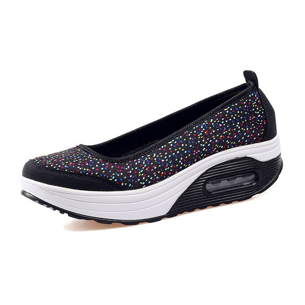 rocking femme swing shoes woman toning slip on women shoes black white slimming platform 
rocking femme swing shoes woman toning slip on women shoes black white slimming platform