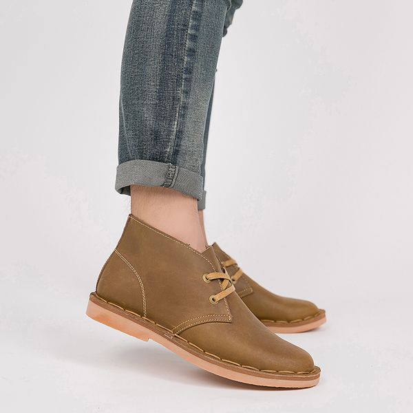 men ankle boots fashion casual retro men shoes genuine leather ankle boots lace up casual outdoor botas work shoes zapatos, Black
men ankle boots fashion casual retro men shoes genuine leather ankle boots lace up casual outdoor botas work shoes zapatos, Black