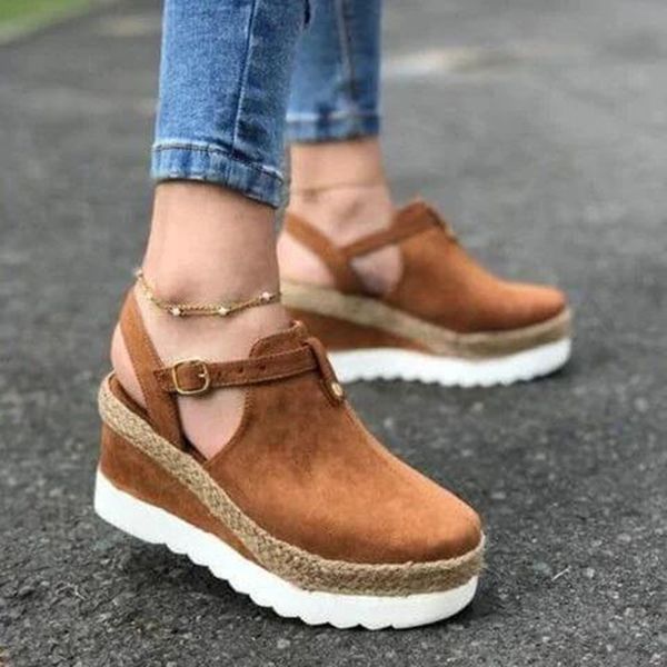 women sandals fashion summer shoes buckle strap flat platform ladies shoes casual wedge heels sandals plus size women's, Black
women sandals fashion summer shoes buckle strap flat platform ladies shoes casual wedge heels sandals plus size women's, Black