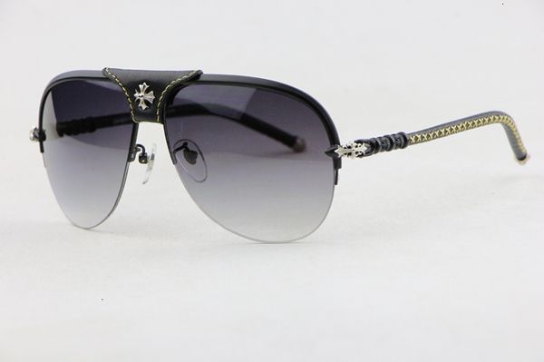 oval half frame men metal sunglasses xykcher removable leather buckle large frame women's glasses gradient lenses ch01, Blue
oval half frame men metal sunglasses xykcher removable leather buckle large frame women's glasses gradient lenses ch01, Blue