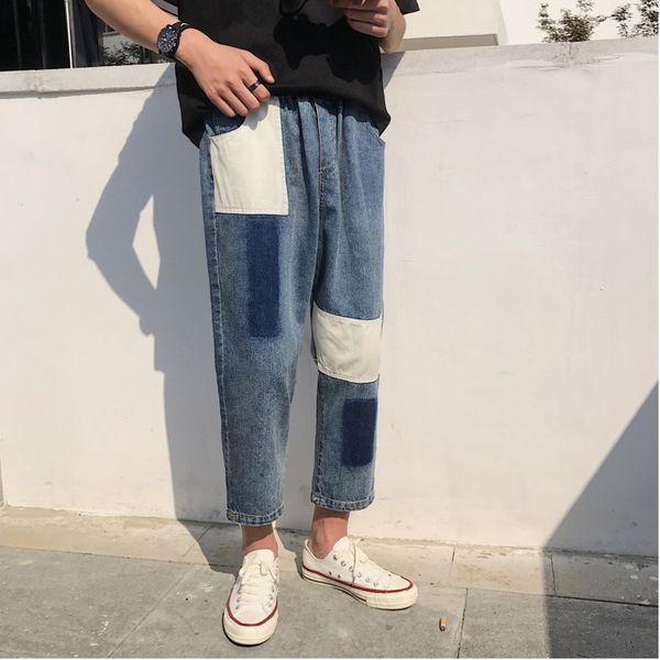 men's jeans 2021 summer street fashion brand harlan patch feet loose nine points harajuku casual, Blue
men's jeans 2021 summer street fashion brand harlan patch feet loose nine points harajuku casual, Blue