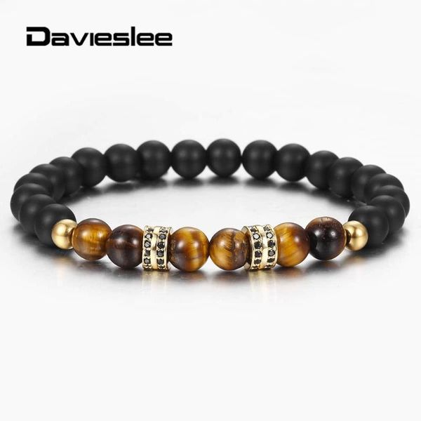 link, chain natural beaded bracelet tiger eye stone for men women paved cz gem stretch bracelets charm gold silver color ddbm60, Black
link, chain natural beaded bracelet tiger eye stone for men women paved cz gem stretch bracelets charm gold silver color ddbm60, Black