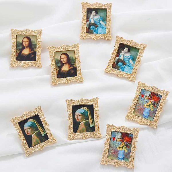 AENSOA Vintage Famous Paintings Large Matel Earrings Photo Frame Shape Alloy Big Stud Earring For Women Ethnic Statement Jewelry, Golden;silver
AENSOA Vintage Famous Paintings Large Matel Earrings Photo Frame Shape Alloy Big Stud Earring For Women Ethnic Statement Jewelry, Golden;silver