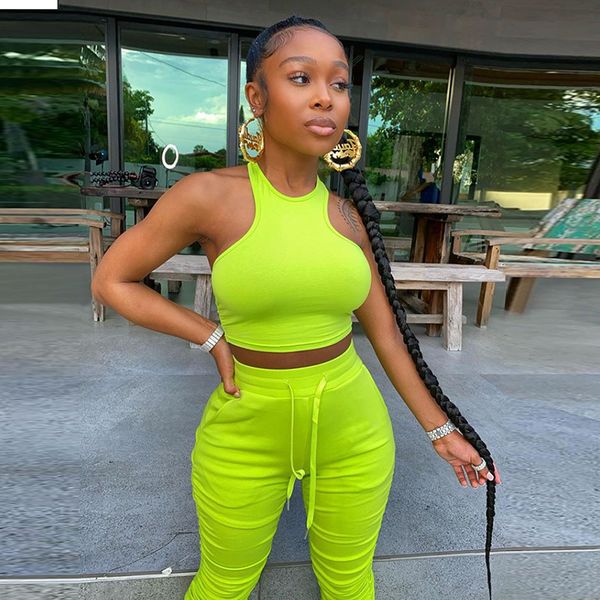 women's tracksuits high street 2021 women summer sleeveless green gray mesh ruched red two piece set fashion designer
women's tracksuits high street 2021 women summer sleeveless green gray mesh ruched red two piece set fashion designer