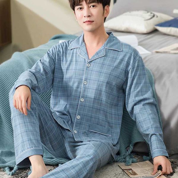 men's sleepwear 100% cotton pijama for men 2 pieces lounge pyjamas plaid spring bedgown home clothes man pjs pure pajamas set, Black;brown 
men's sleepwear 100% cotton pijama for men 2 pieces lounge pyjamas plaid spring bedgown home clothes man pjs pure pajamas set, Black;brown