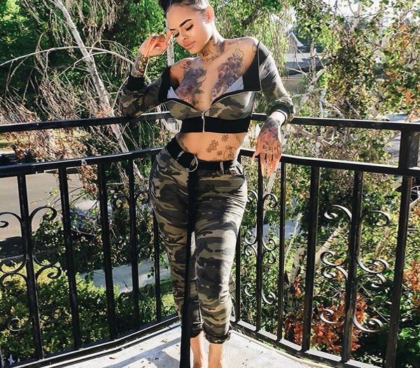 club 2 two piece set print camouflage off shoulder crop belt matching outfits women stylish suits outwear party autumn, Gray
club 2 two piece set print camouflage off shoulder crop belt matching outfits women stylish suits outwear party autumn, Gray