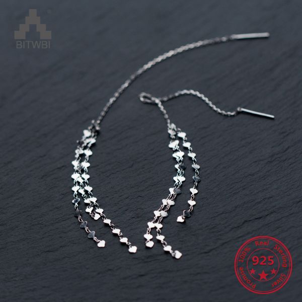 925 sterling silver fashion dangle hanging rhinestone long drop earrings ear line for women simple snake chain tassel jewelry
925 sterling silver fashion dangle hanging rhinestone long drop earrings ear line for women simple snake chain tassel jewelry