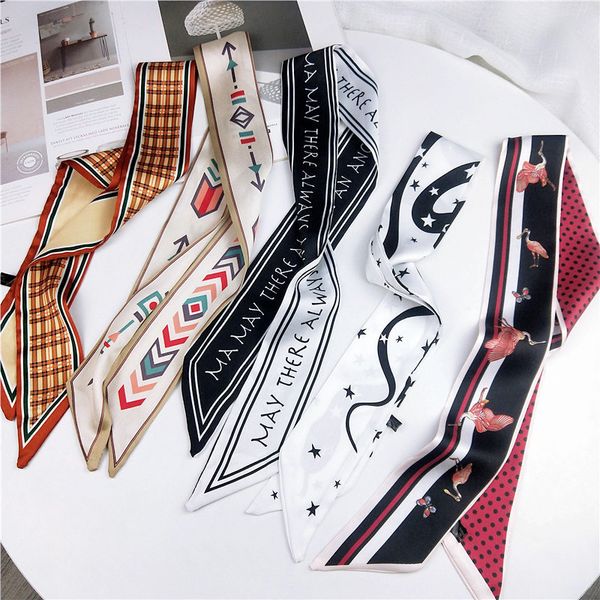 type of scarf thin narrow long scarf small ribbon ribbon south korea versatile tie long female decoration summer, Blue;gray
type of scarf thin narrow long scarf small ribbon ribbon south korea versatile tie long female decoration summer, Blue;gray