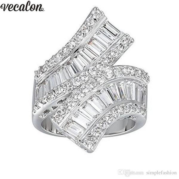 vecalon princess 925 sterling silver cross ring 5a zircon cz engagement wedding band rings for women bridal finger jewelry, Slivery;golden
vecalon princess 925 sterling silver cross ring 5a zircon cz engagement wedding band rings for women bridal finger jewelry, Slivery;golden