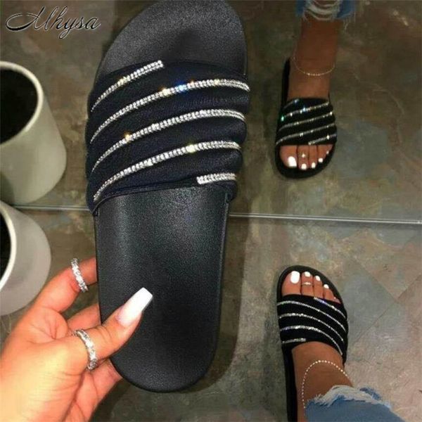 2020 new woman crystal slippers women comfortable slides women's fashion summer beach shoes ladies casual flats women sandals, Black
2020 new woman crystal slippers women comfortable slides women's fashion summer beach shoes ladies casual flats women sandals, Black