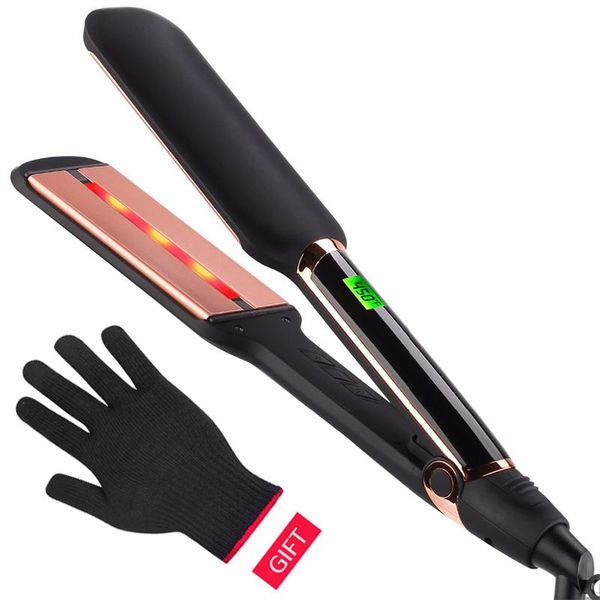 straighting ion infrared negative curler display professional flat led corrugation straightener hair curling iron halhd hairclippersstore, Black
straighting ion infrared negative curler display professional flat led corrugation straightener hair curling iron halhd hairclippersstore, Black