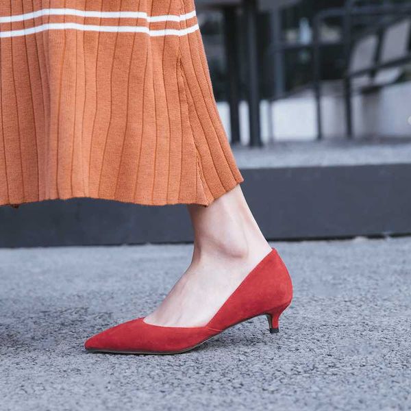 women pumps wedding shoes med heels cat heel fashion kid suede flock genuine leather pumps 2020 new ladies office shoes, Black
women pumps wedding shoes med heels cat heel fashion kid suede flock genuine leather pumps 2020 new ladies office shoes, Black