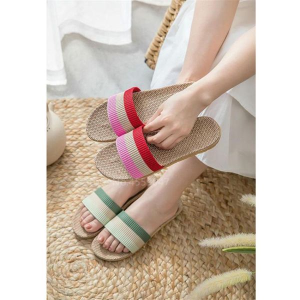 summer women slippers flax indoor shoes 2020 men flip flop couple fashion linen slides woman sandals mules bathroom shoes, Black
summer women slippers flax indoor shoes 2020 men flip flop couple fashion linen slides woman sandals mules bathroom shoes, Black