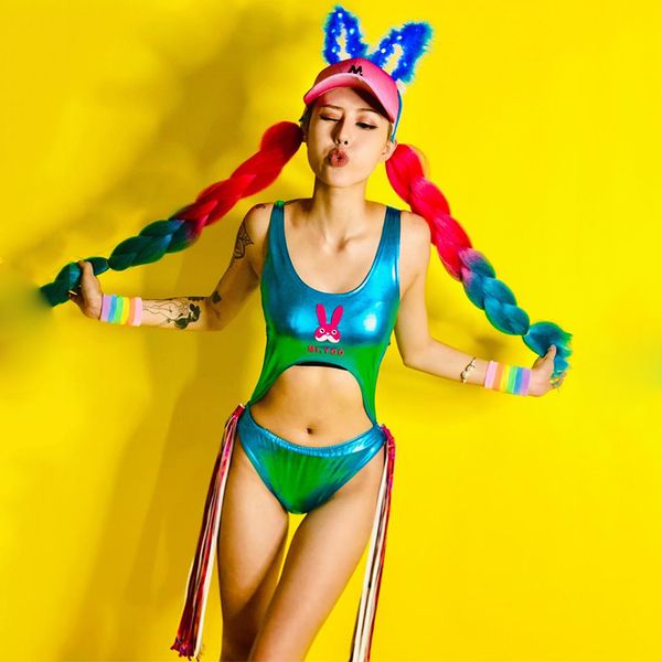 bar nightclub bar stage costumes female party wear big braids bikini bodysuit pole dance clothing festival outfit dn6358-3, Black;red 
bar nightclub bar stage costumes female party wear big braids bikini bodysuit pole dance clothing festival outfit dn6358-3, Black;red