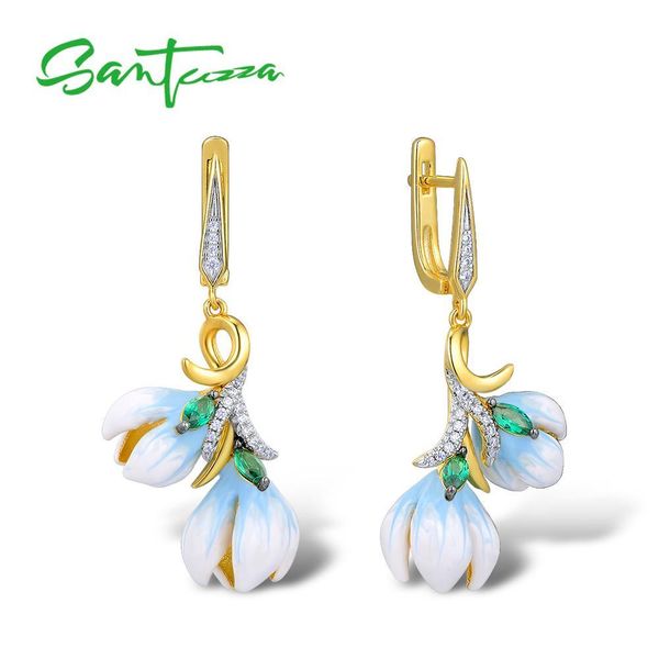 santuzza серебряные серьги для женщин аутентичные 925 серебро золото цвет нежный цветок орхидеи изящных ювелирных изделий ручной работы эмал, Silver
santuzza серебряные серьги для женщин аутентичные 925 серебро золото цвет нежный цветок орхидеи изящных ювелирных изделий ручной работы эмал, Silver
