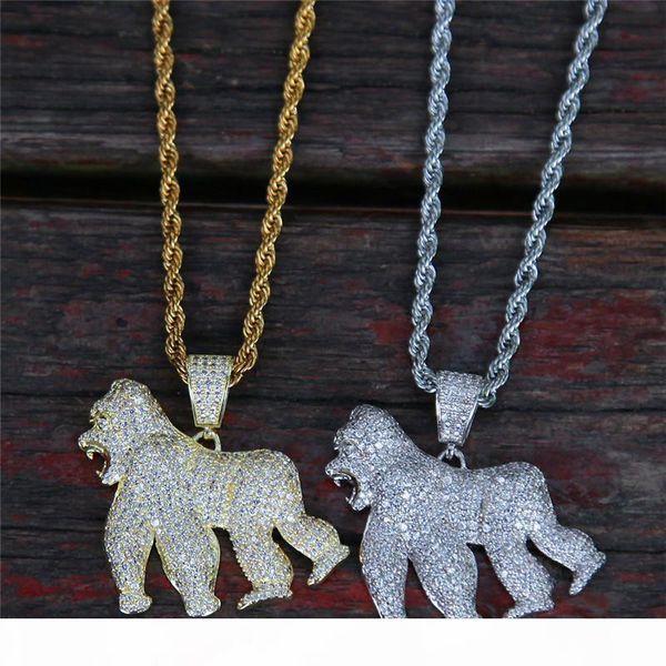 18k gold plated men orangutan pendant necklace ice out bling cz mens hiphop jewelry 2019 new fashion jewellery, Silver
18k gold plated men orangutan pendant necklace ice out bling cz mens hiphop jewelry 2019 new fashion jewellery, Silver