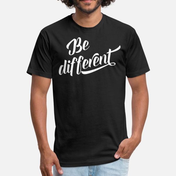 be different t shirt men customized cotton plus size 3xl crazy funny spring novelty shirt