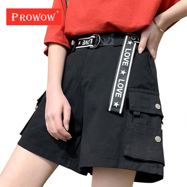 high waist pocketed streetwear shorts ladies casual loose jogging shorts plus size women cargo with belt female summer, White;black
high waist pocketed streetwear shorts ladies casual loose jogging shorts plus size women cargo with belt female summer, White;black