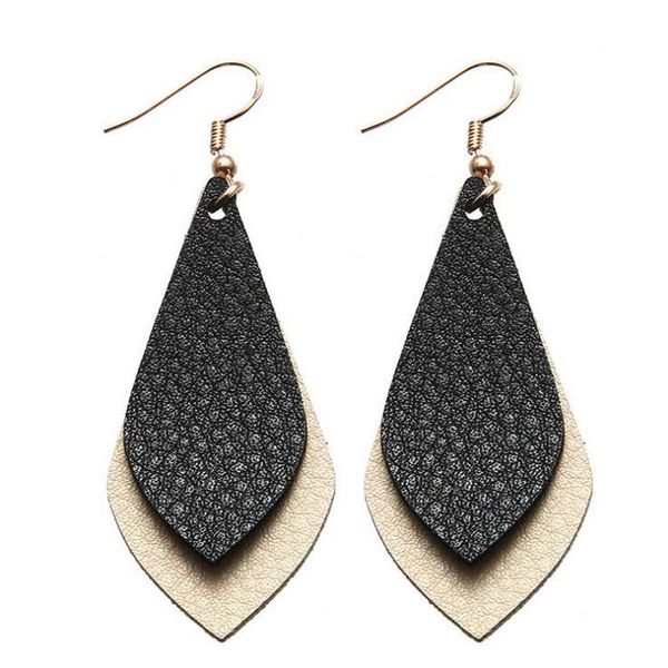 zwpon 2020 new layered flat leather earrings for women bohemian vintage teardrop dangle earrings fashion jewelry, Silver
zwpon 2020 new layered flat leather earrings for women bohemian vintage teardrop dangle earrings fashion jewelry, Silver