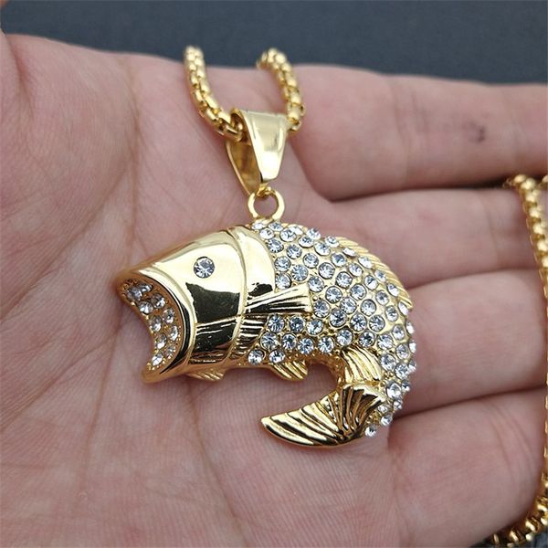 hip hop out bling fish pendants necklaces for women/men gold color stainless steel animal jewelry cute dropshipping xl1026, Silver
hip hop out bling fish pendants necklaces for women/men gold color stainless steel animal jewelry cute dropshipping xl1026, Silver