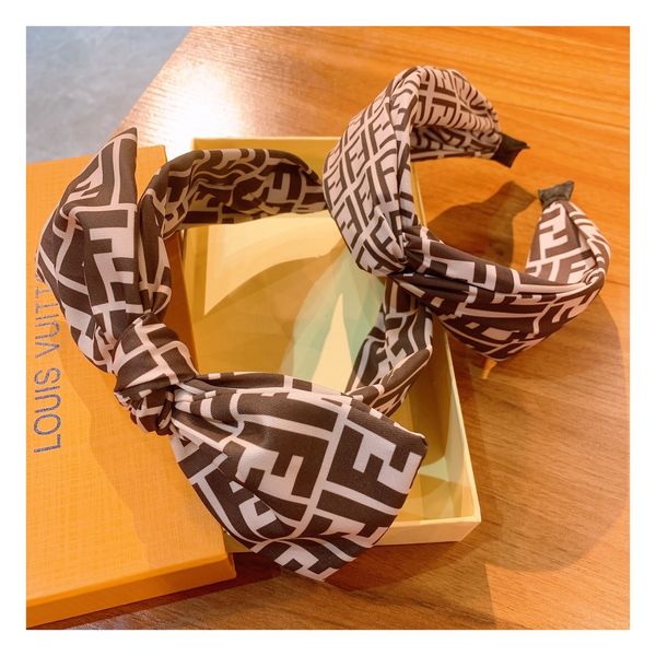 silk signature printed bow hairband hairpin bangs accessory, Silver