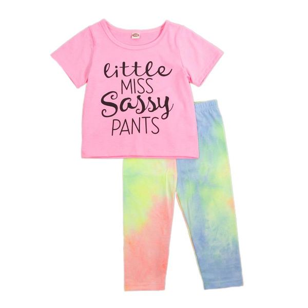 clothing sets 2 pcs children kids suit se short sleeve letter print round neck t-shirt tie dyetrousers fashion girls, White
clothing sets 2 pcs children kids suit se short sleeve letter print round neck t-shirt tie dyetrousers fashion girls, White