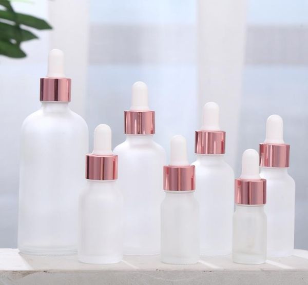 clear frosted glass essential oil perfume bottle liquid reagent dropper bottle with rose gold cap 5-50ml sn729
clear frosted glass essential oil perfume bottle liquid reagent dropper bottle with rose gold cap 5-50ml sn729