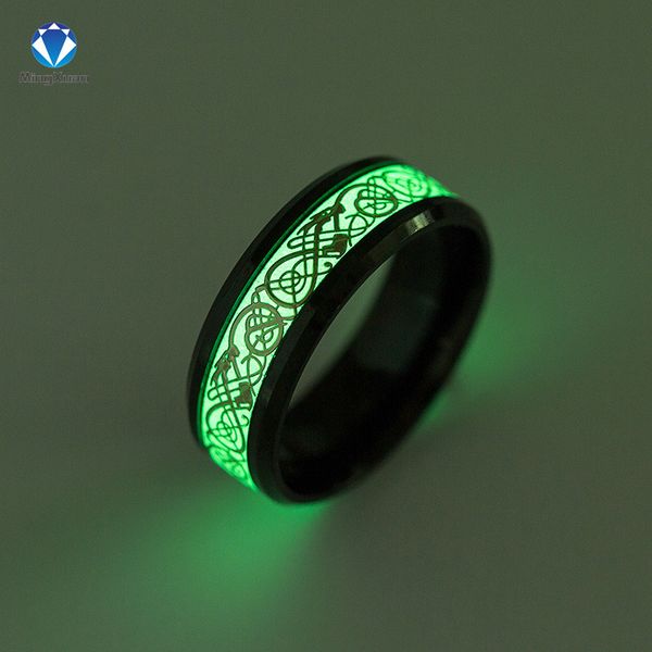 mingxuan stainless steel dragon pattern ring fluorescent glowing logo finger rings for men fashion jewelry drop ship, Golden;silver
mingxuan stainless steel dragon pattern ring fluorescent glowing logo finger rings for men fashion jewelry drop ship, Golden;silver