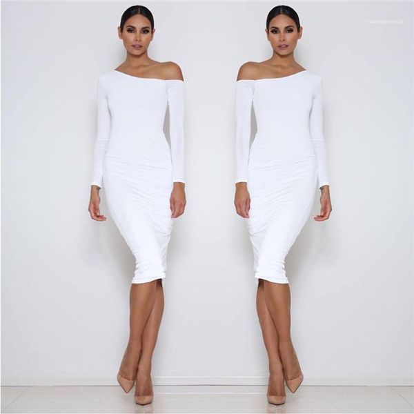 european american women dresses fashion designer off shoulder long sleeve dresses summer casual womens clothing, White;black
european american women dresses fashion designer off shoulder long sleeve dresses summer casual womens clothing, White;black