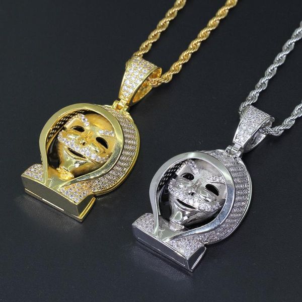 pendant necklaces hip hop jewelry death cloak pure copper inlaid zircon necklace back cover can open, Silver
pendant necklaces hip hop jewelry death cloak pure copper inlaid zircon necklace back cover can open, Silver